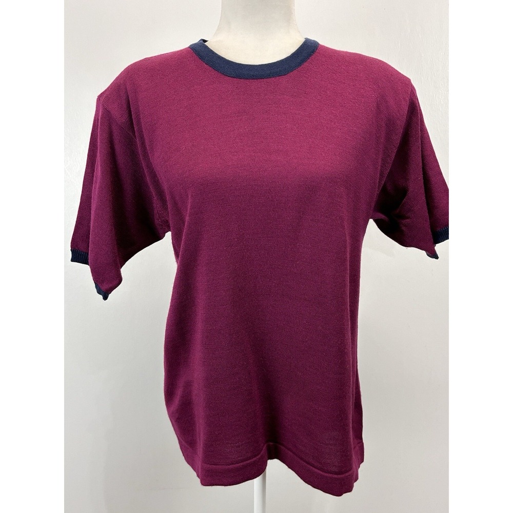 NEW! Bryn Connelly Knit Sweater Sz Medium Women's Short Sleeve Shoulder Pads